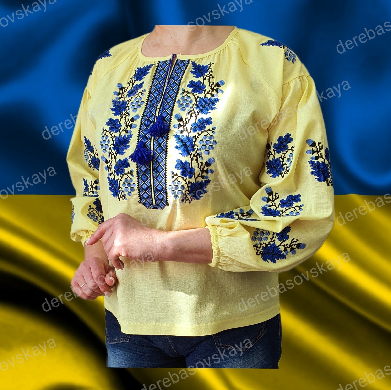 Ukrainian women’s traditional classic blouse Vyshyvanka SIZE L
