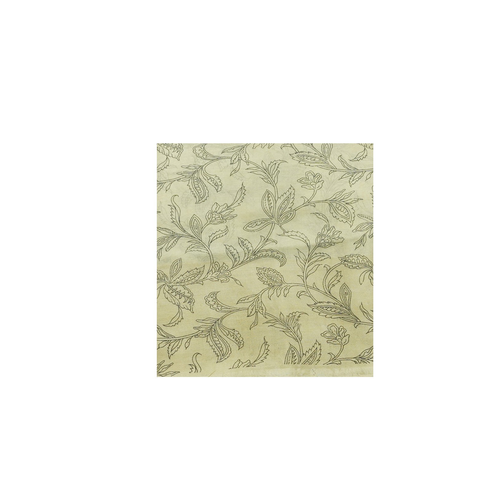Namaste Vintage Cream Sarees 100% Pure Silk Printed Indian Sari 5YD Craft Fabric