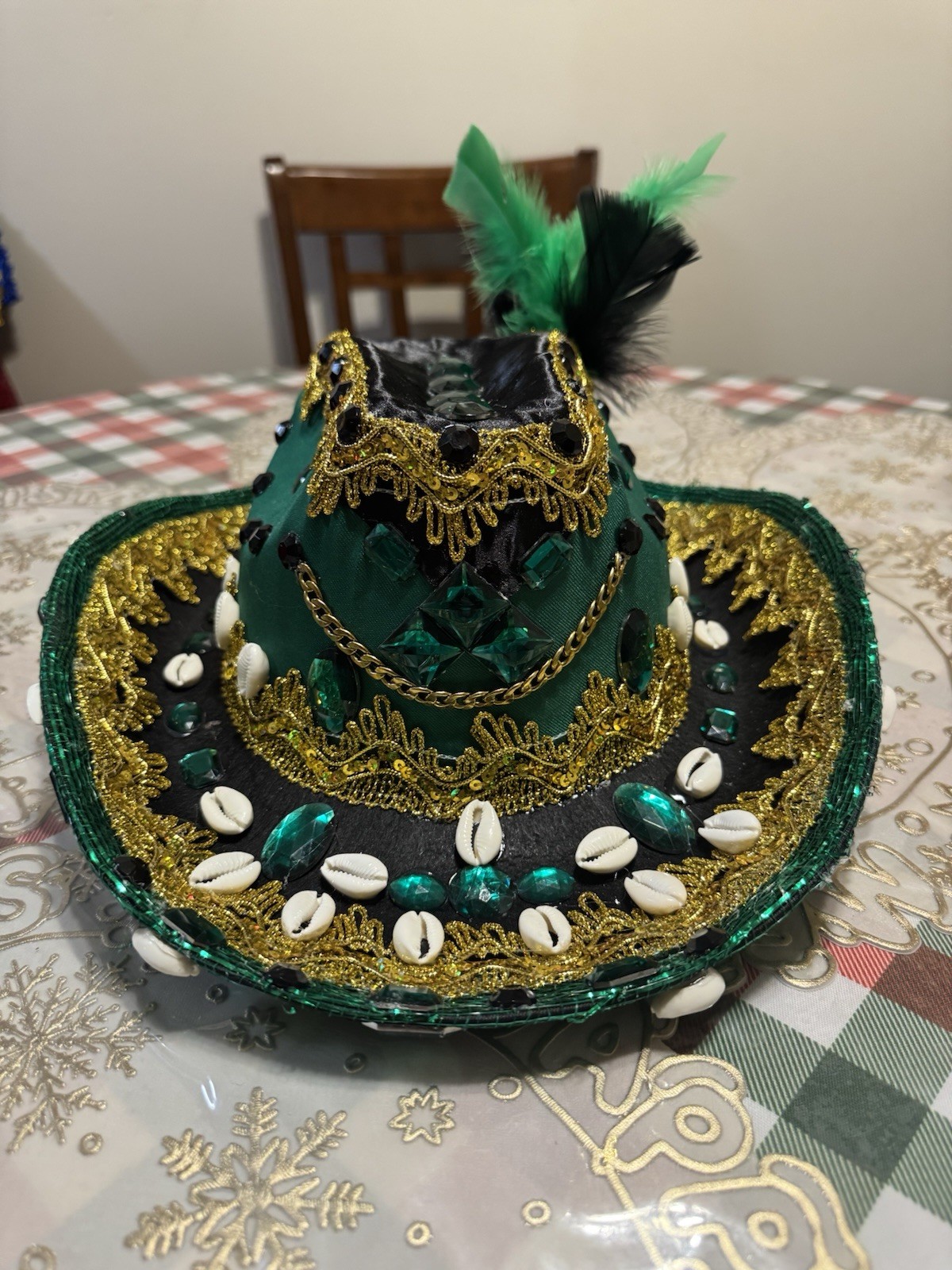Sombrero para Oggun Ogun Handmade Sombrero Hat Iyawo Ifa OSHA Santería Yoruba
