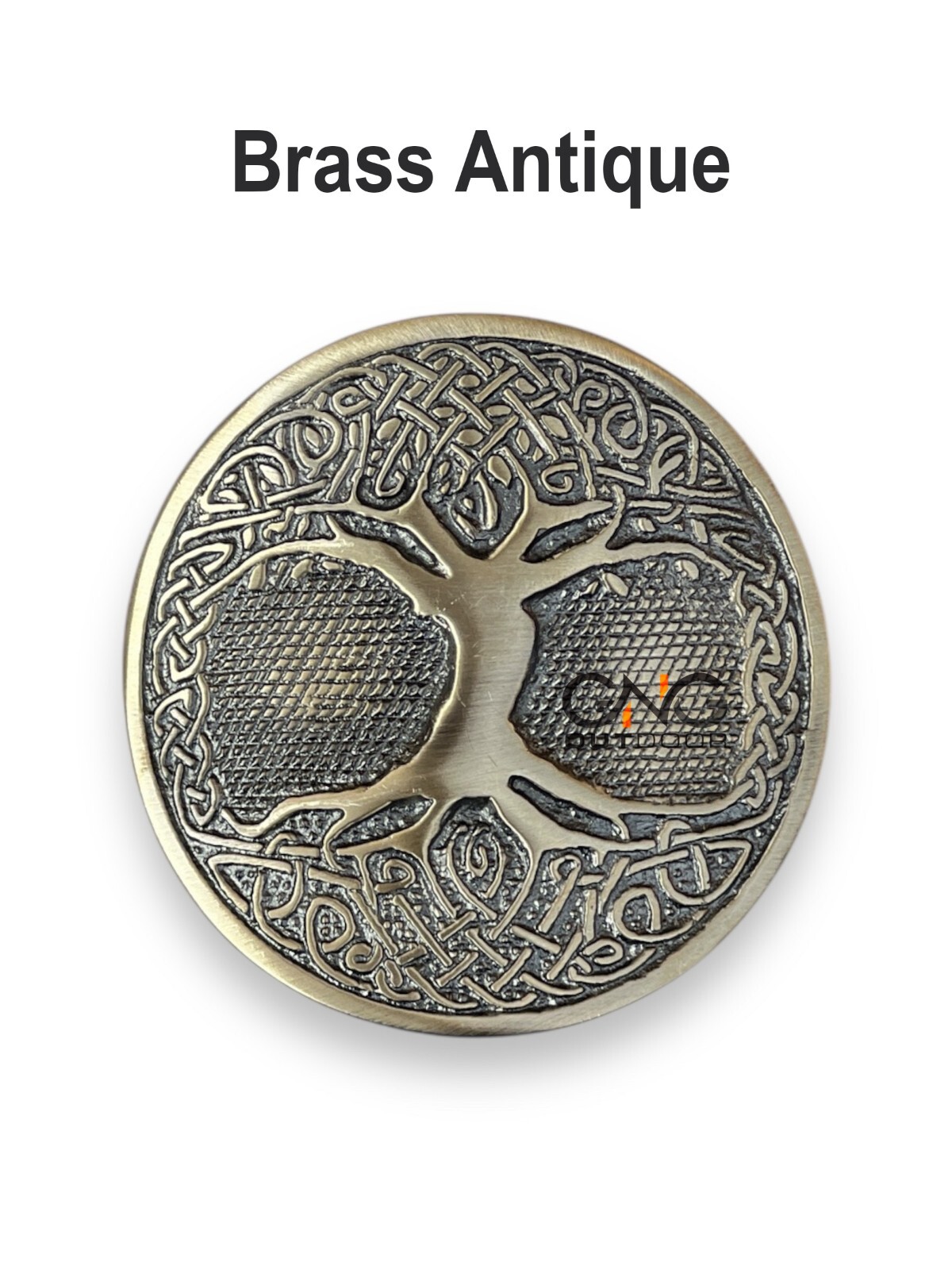 Celtic Tree Kilt Belt Buckle Scottish Round