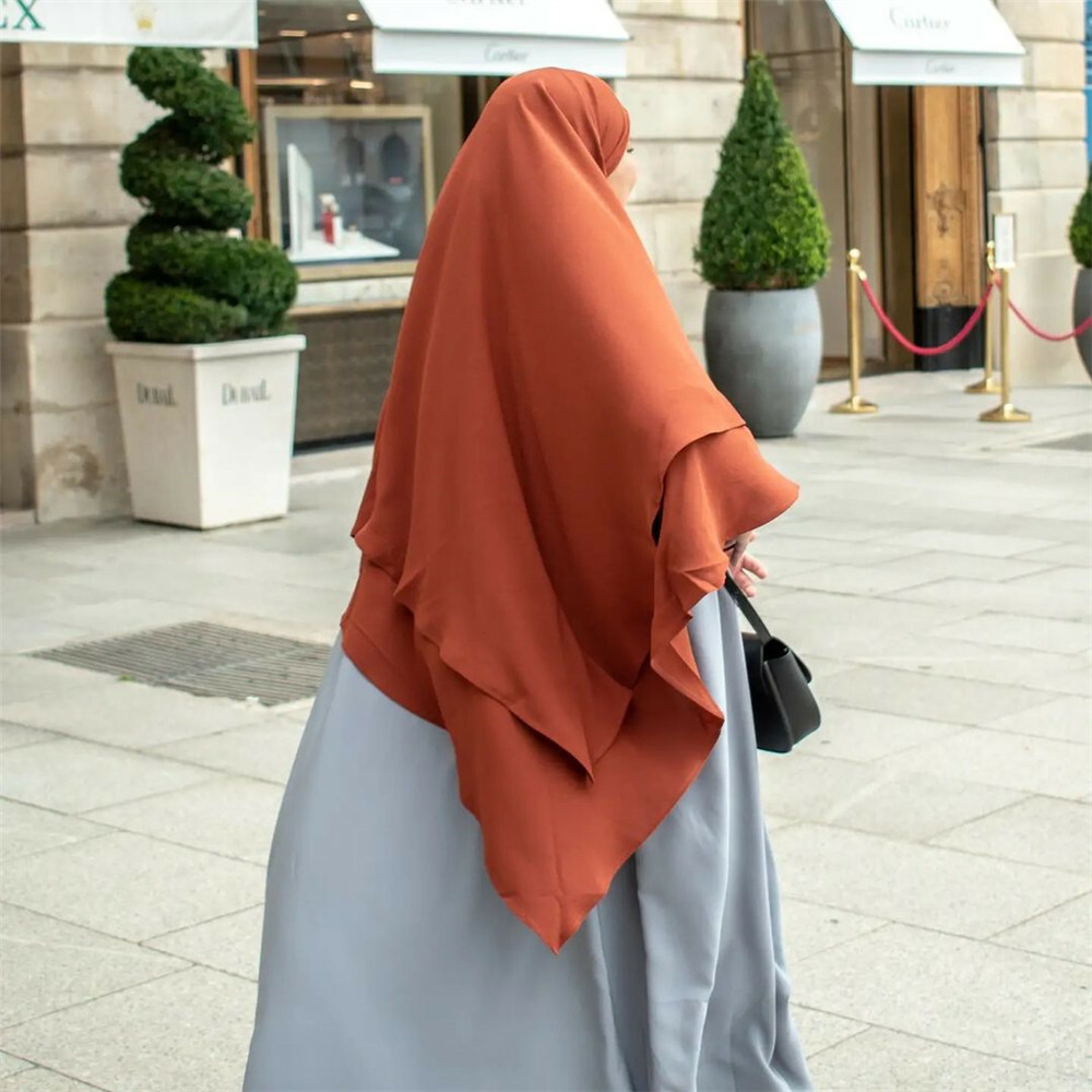 One Piece Overhead Khimar Muslim Jilbab Abaya Women Prayer Niqab Burqa Ramadan