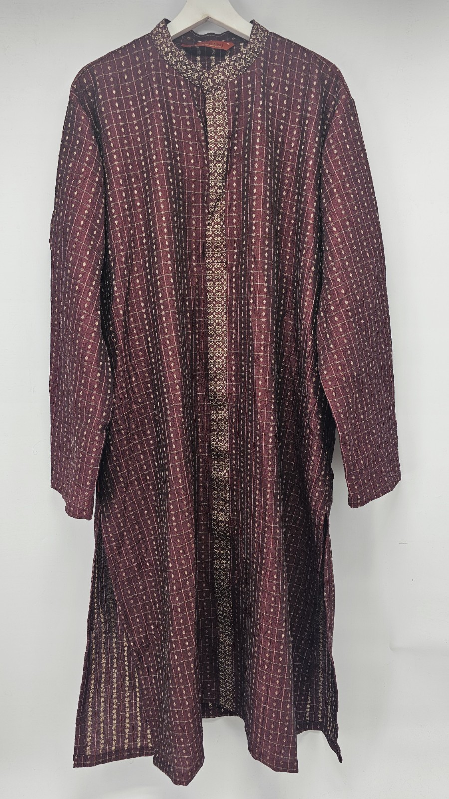 Mens Kurta Shatr NJ Red Maroon Size XL