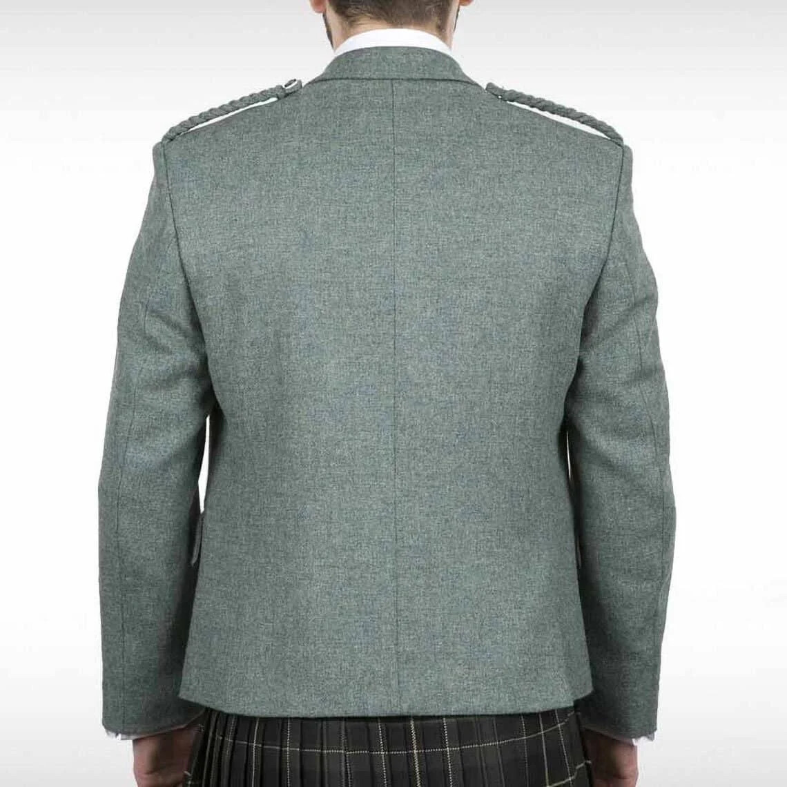 New Lovat Green Argyle Jacket Scottish Traditional Wool Scottish Kilt Jacket