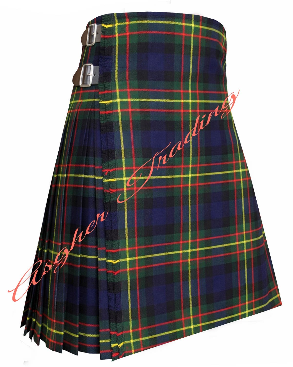 Scottish Highlander Clan MacLaren Modern Tartan Kilt – 8 Yard Traditional Kilt