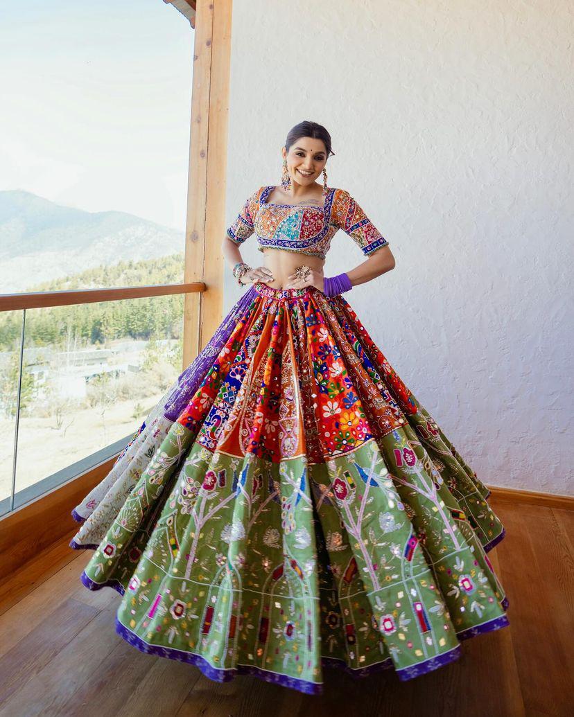 Designer Navaratri Lehenga Choli For Women Party Wear By Aadat Export