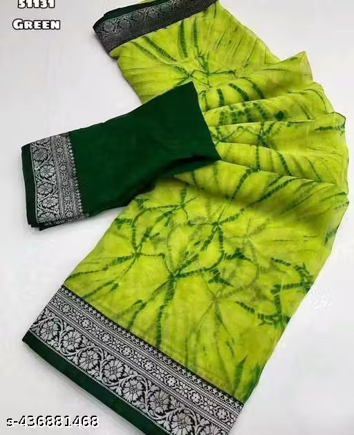 Georgette Weightless Printed Soft Designer Saree for Women Daily wear saree