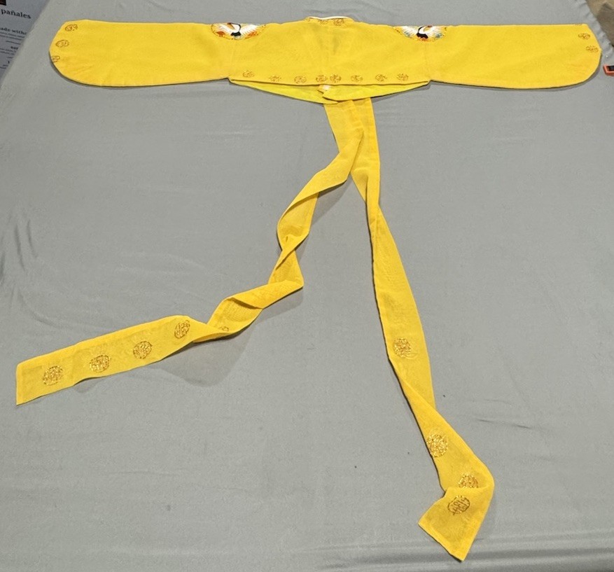 Custom Authentic Korean Hanbok Yellow Crane Formal Petite Traditional Petticoat