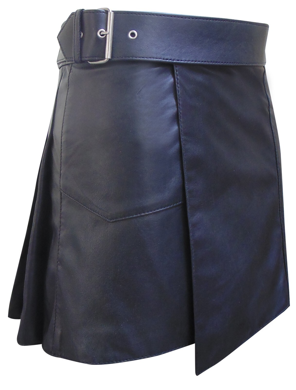 Mens Black Leather Kilt handmade leather gladiator kilt for mens Scottish kilt