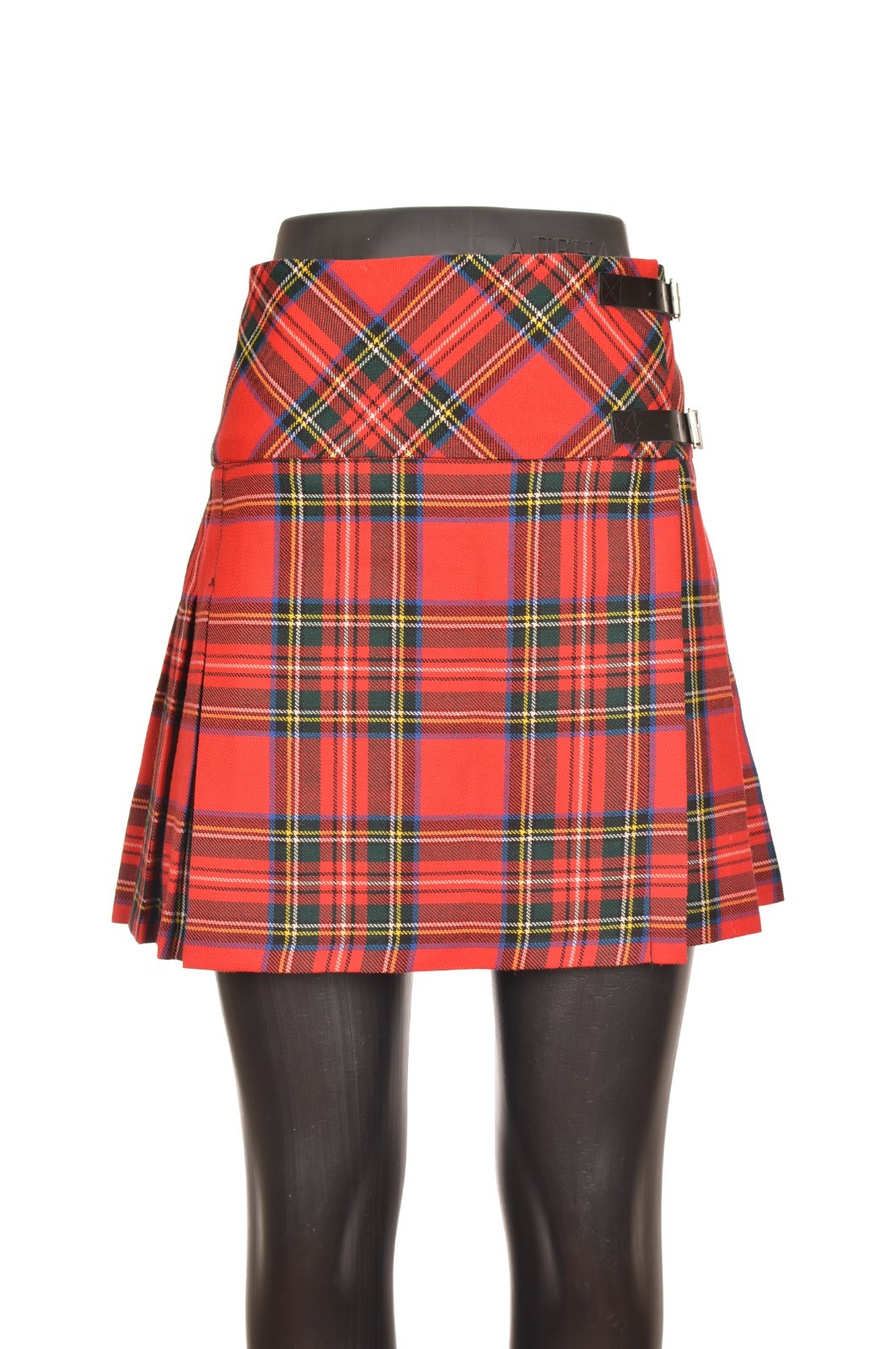 John Morrison Kilt Makers Red Check 100% New Wool Kilt Size 14