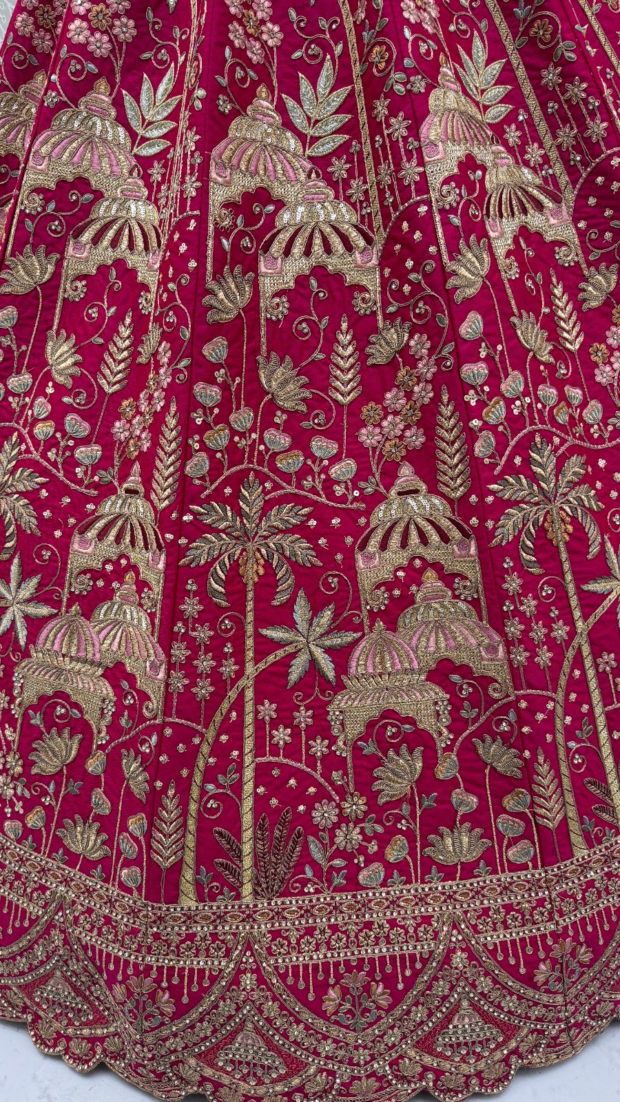 Silk Lehenga Choli Dori Thread Sequins Wedding Reception Party Outfit