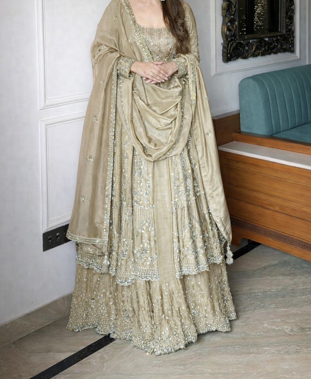 Indian Designer Pakistani Salwar Wear ReadyMade Party Dress Women Wedding Suit