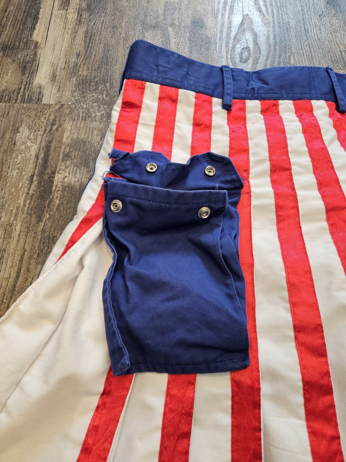 Men’s Got Kilt Stars Stripes Flag Kilt Size 36 Red White Blue
