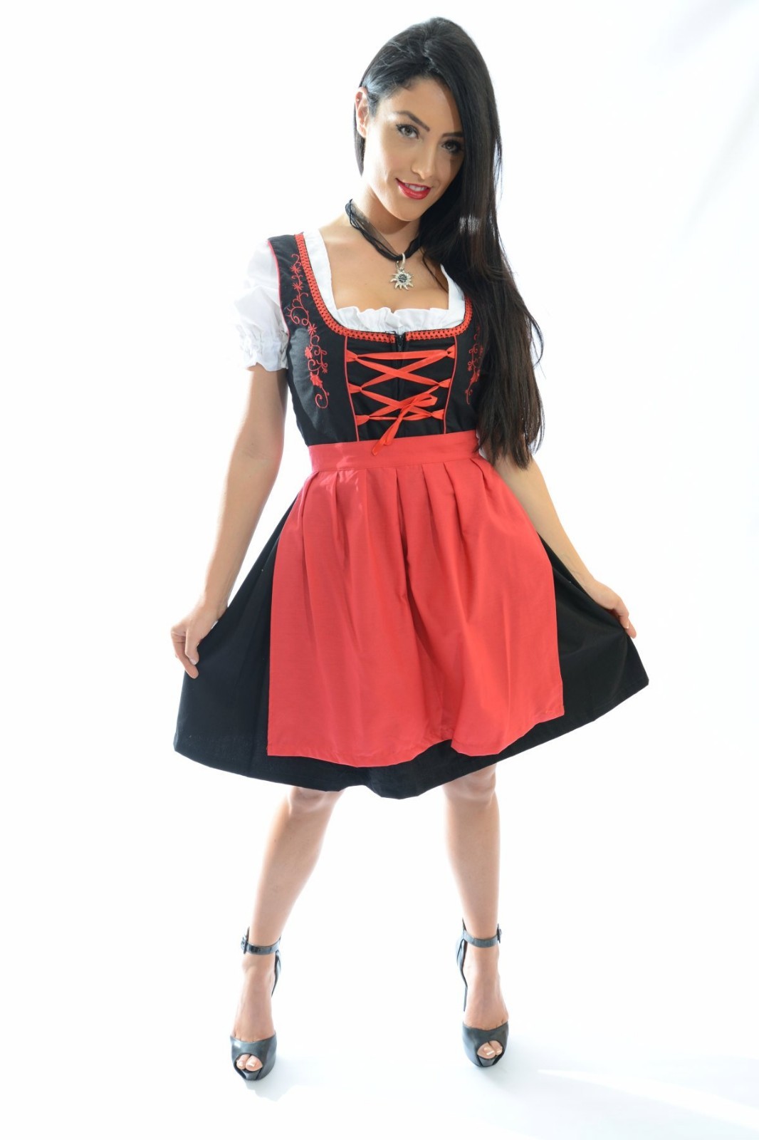 3pcs Authentic Oktoberfest Dirndl Dress German Bavarian Female Tracht “HEIDI”