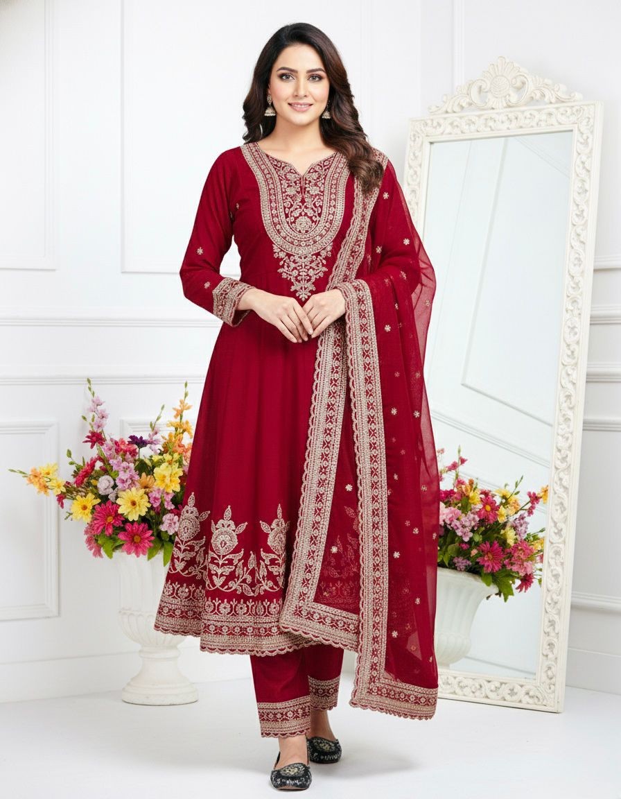 Women Eid Dress Pakistani Salwar Kameez Ready To Wear Suit Wedding Party 3 Piece