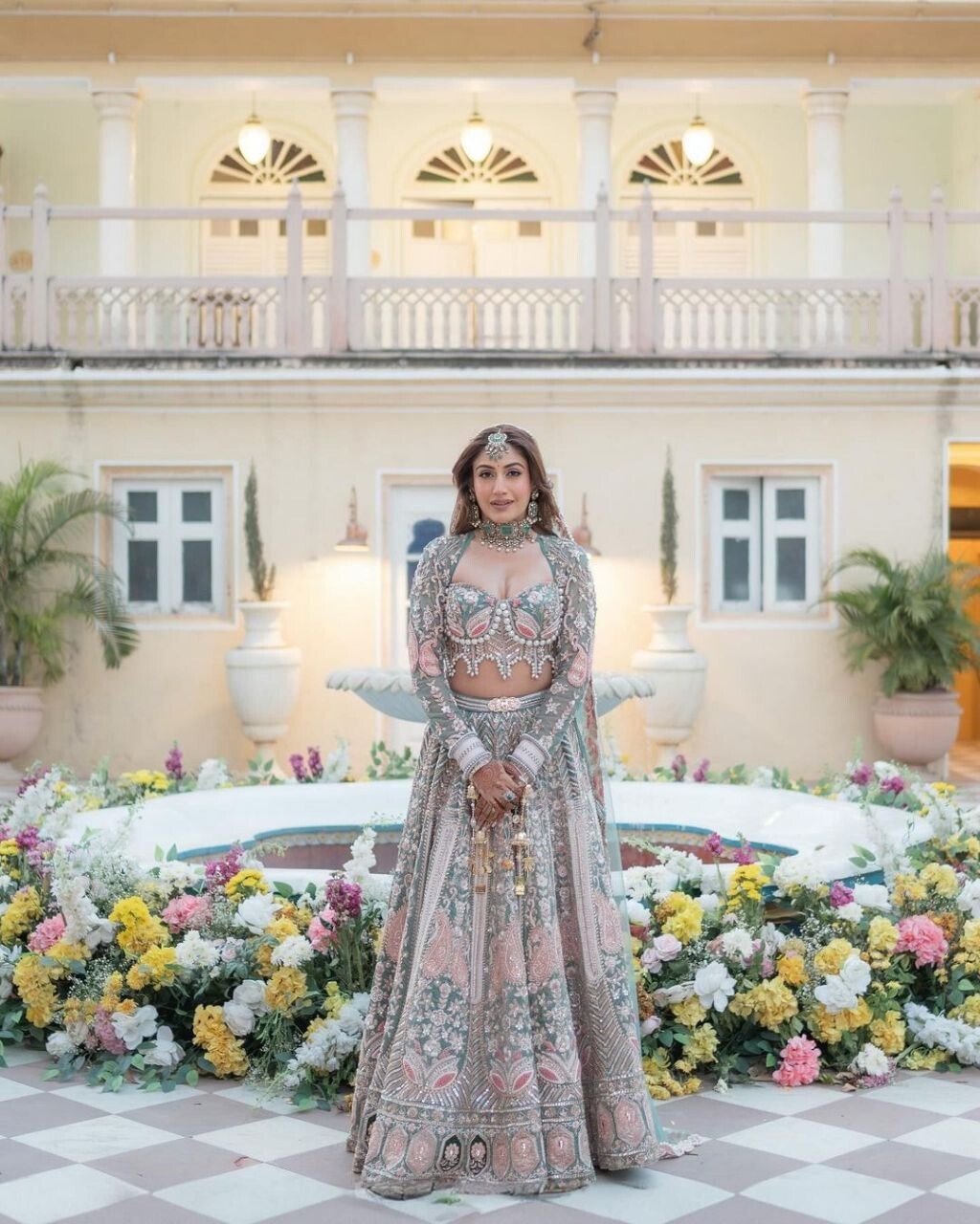 BRIDAL WEAR PURE KASURI SILK DESIGNER LEHENGA CHOLI WITH SOFT NET DUPATTA