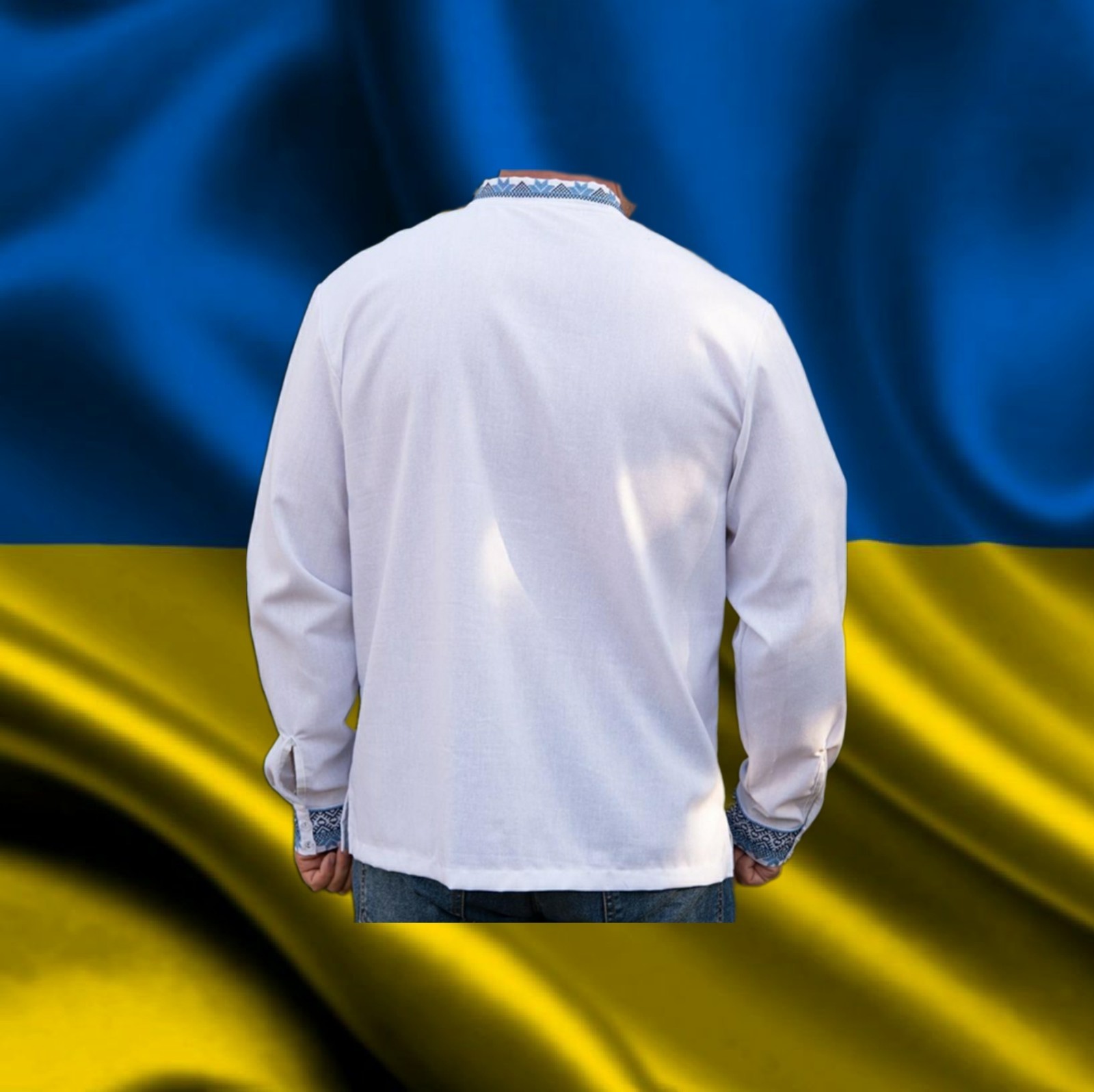Set of Vyshyvanka Ukrainian traditional embroidered shirt men’s + children’s