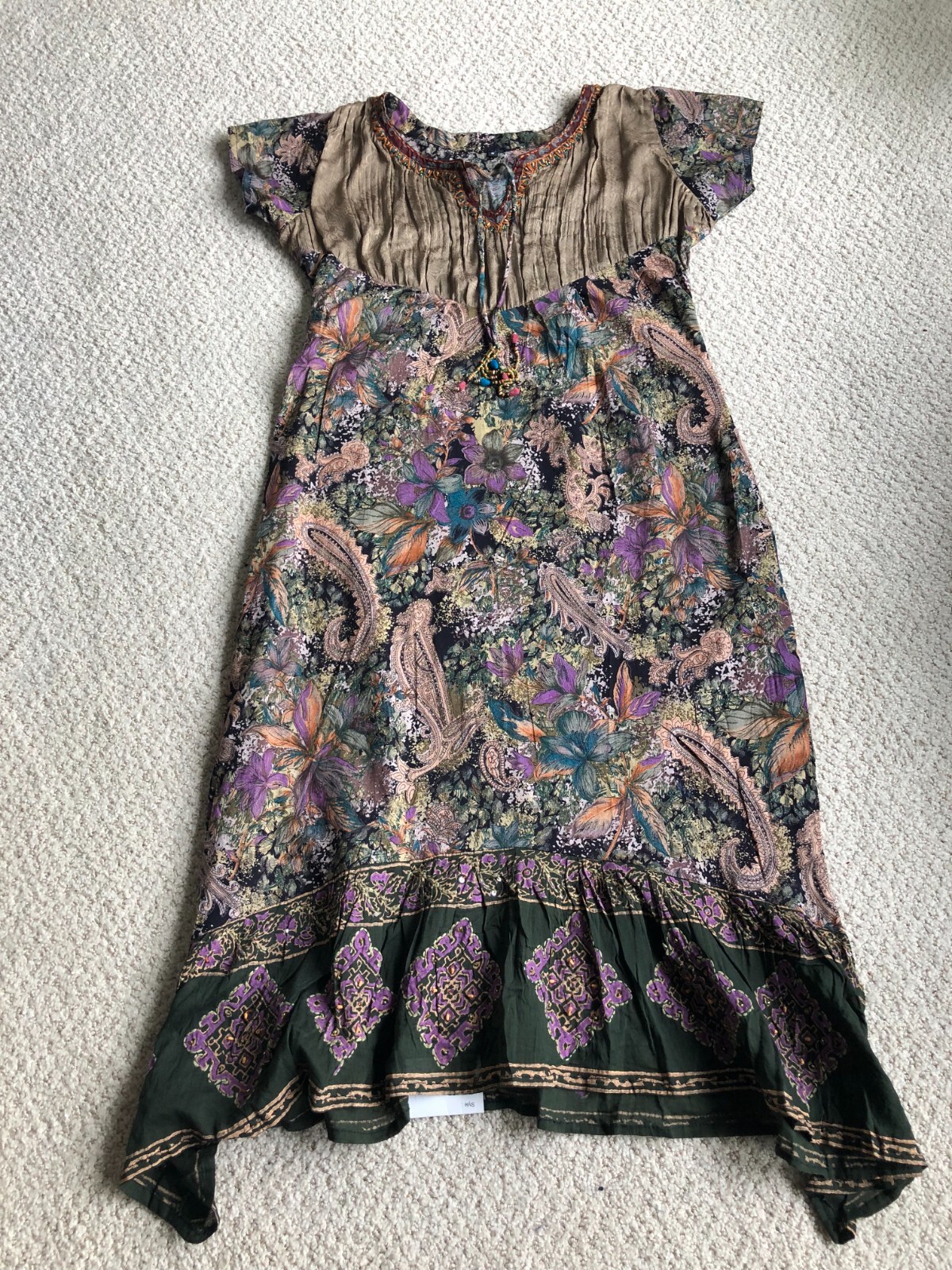 NWT INDIAN KURTI TOP SURANG WOMENS SIZE SMALL
