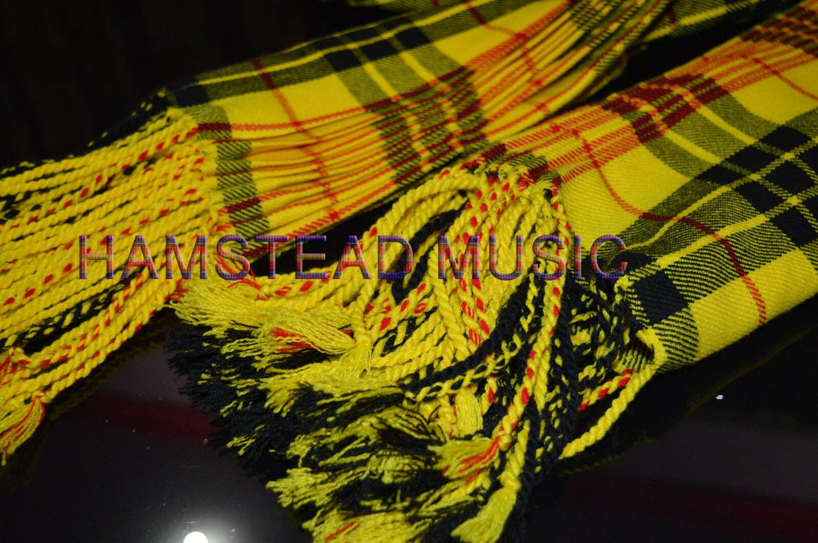 New Scottish McLeod of Lewis Tartan 3.5 Yards 2 Sides Purled & Fringed Fly Plaid