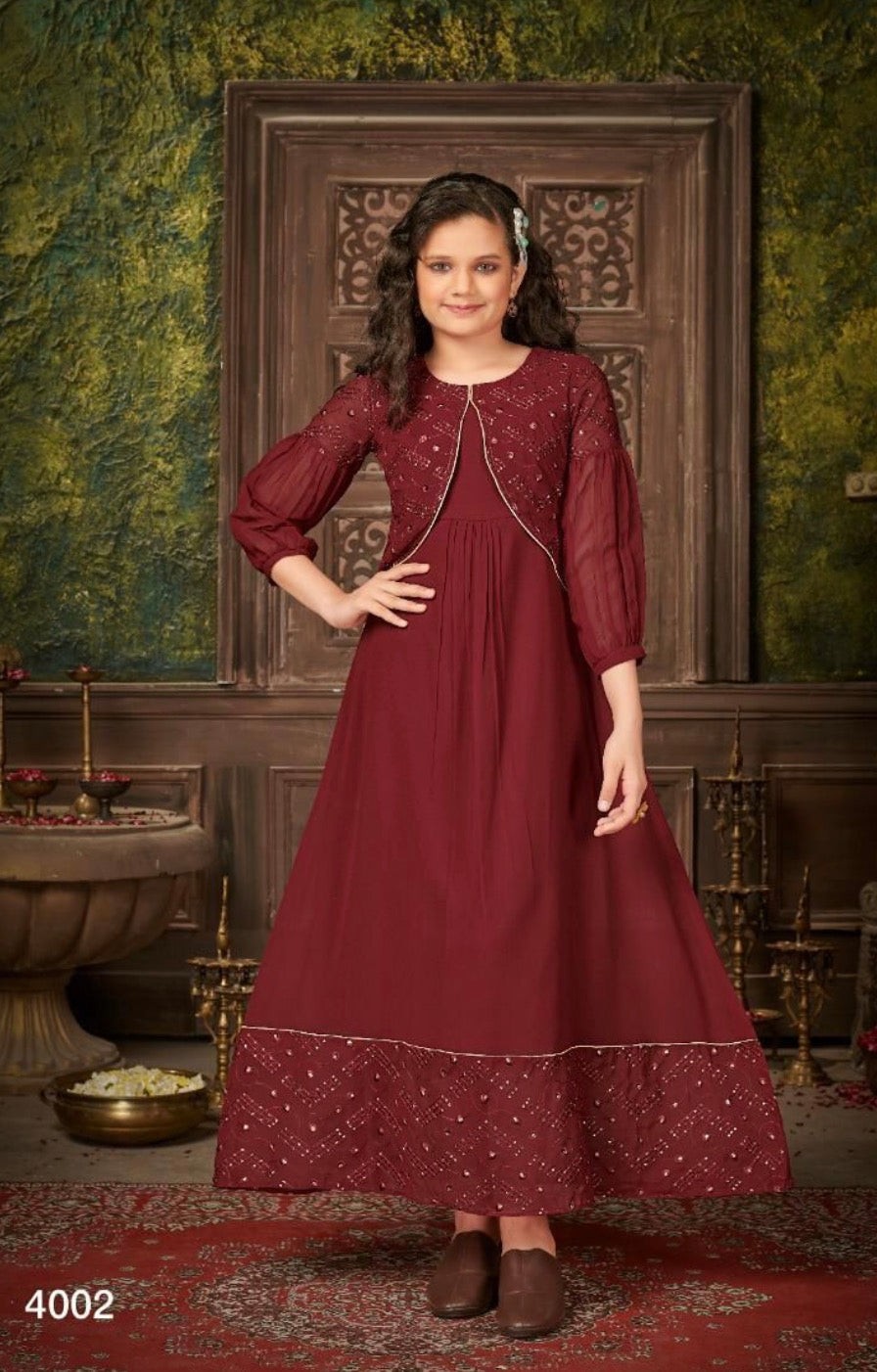 Traditional Gown Suit for Young Girls, Cultural Wear, B