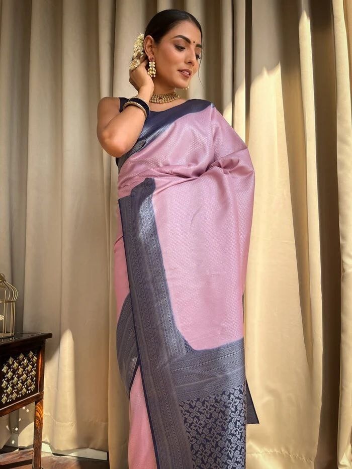 Designer Sari Bollywood Bridal Silk Saree Blouse South Indian Festive Ready Made