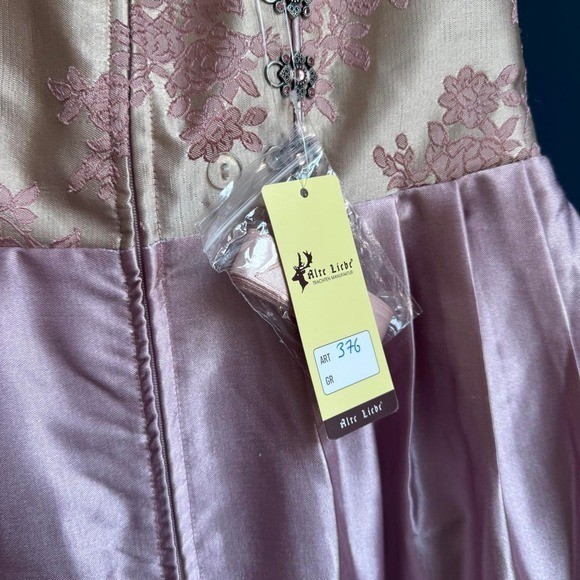 Alte Liebe Trachten Manufaktur Dirndl Dress Women’s Size Large Purple NWT German