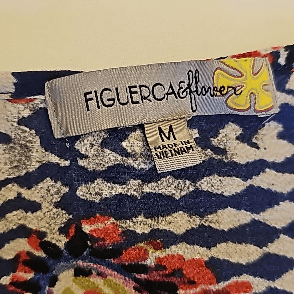 Anthropologie Figueroa and Flower 3/4 sleeve blouse