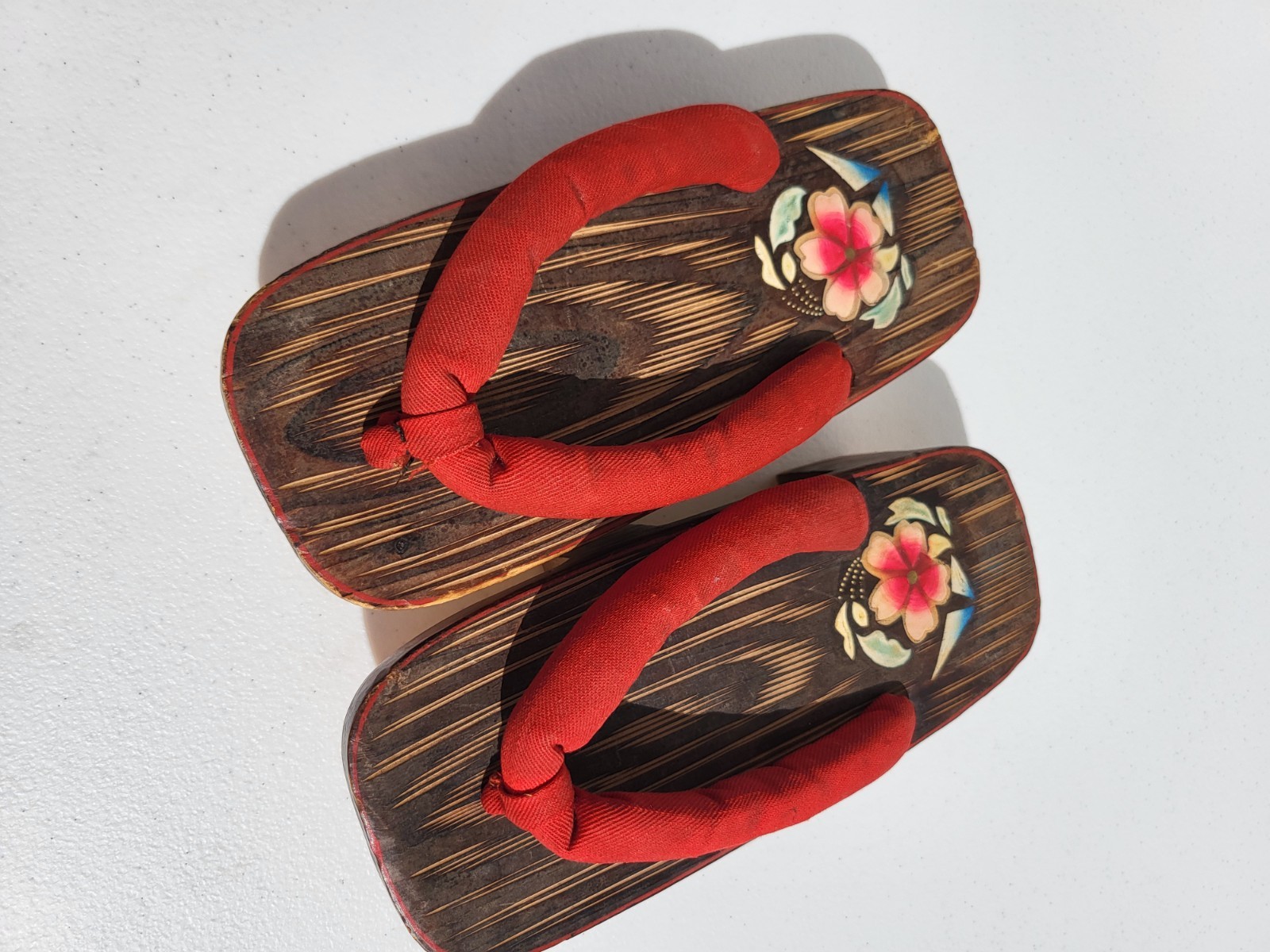 Geta Traditional Japanese Wooden Sandals To Wear W/Kimono Or Yukata Size Youth