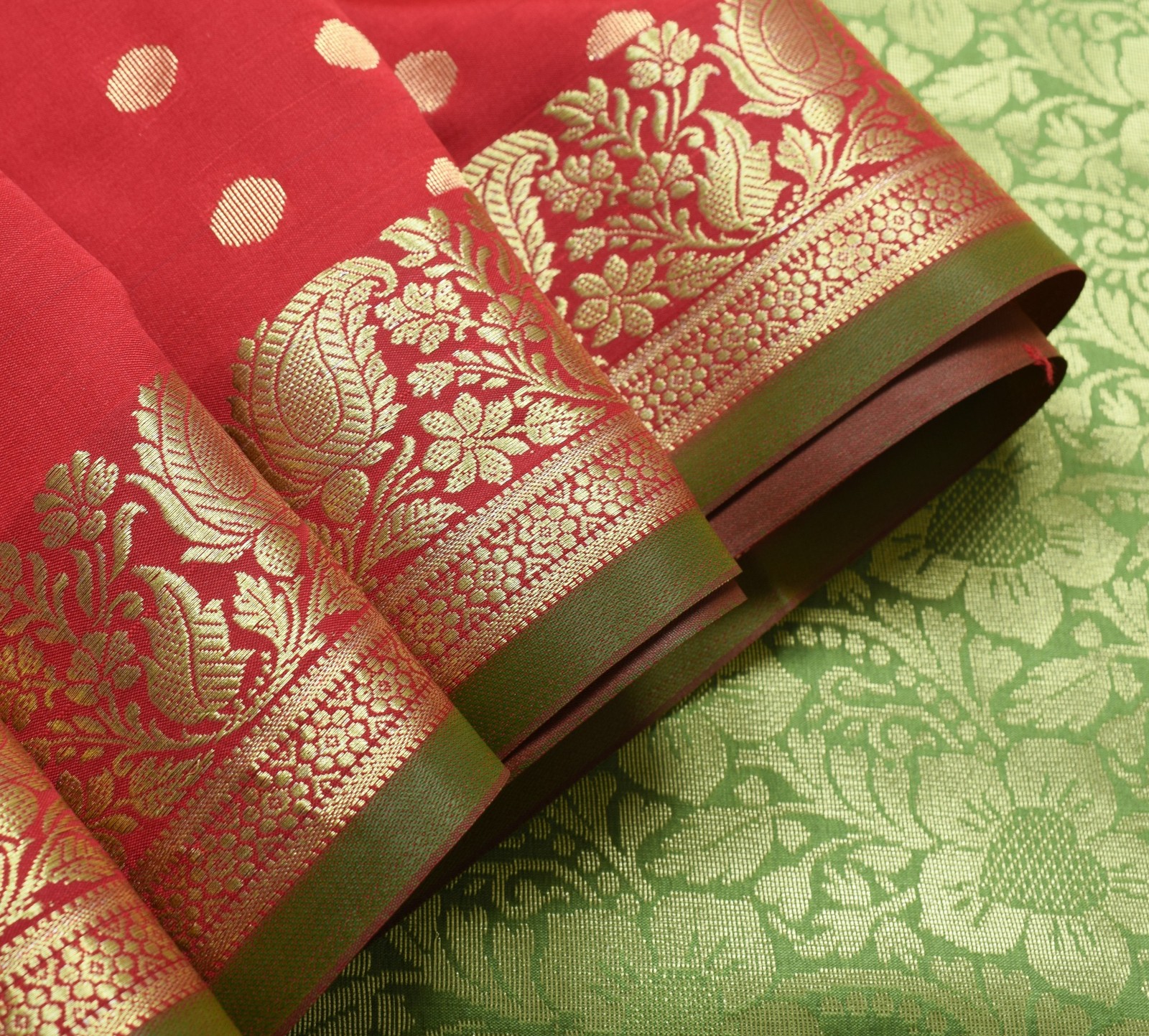 Indian Maroon Green Sari Banarasi Art Silk Saree with Blouse Gold Zari Weaving