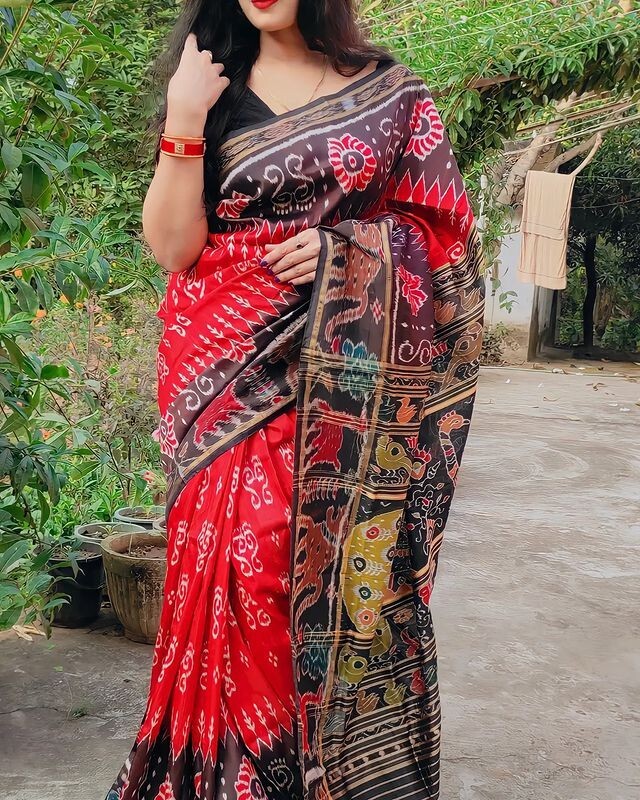Pure Silk Handloom Saree nuapatana khandua odisha Saree