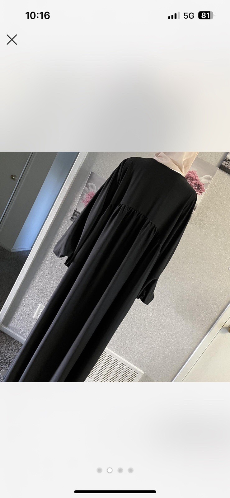 Long New Design Khimar With Lantern Sleeve Abaya