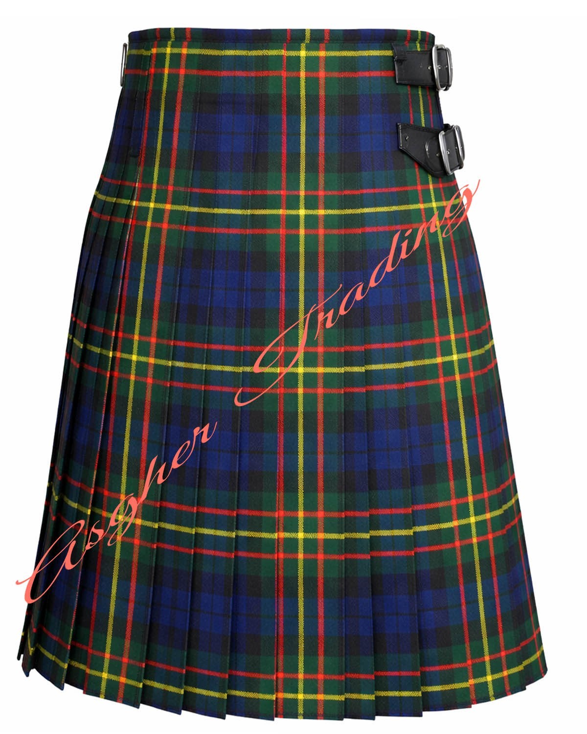 Scottish Highlander Clan MacLaren Modern Tartan Kilt – 8 Yard Traditional Kilt