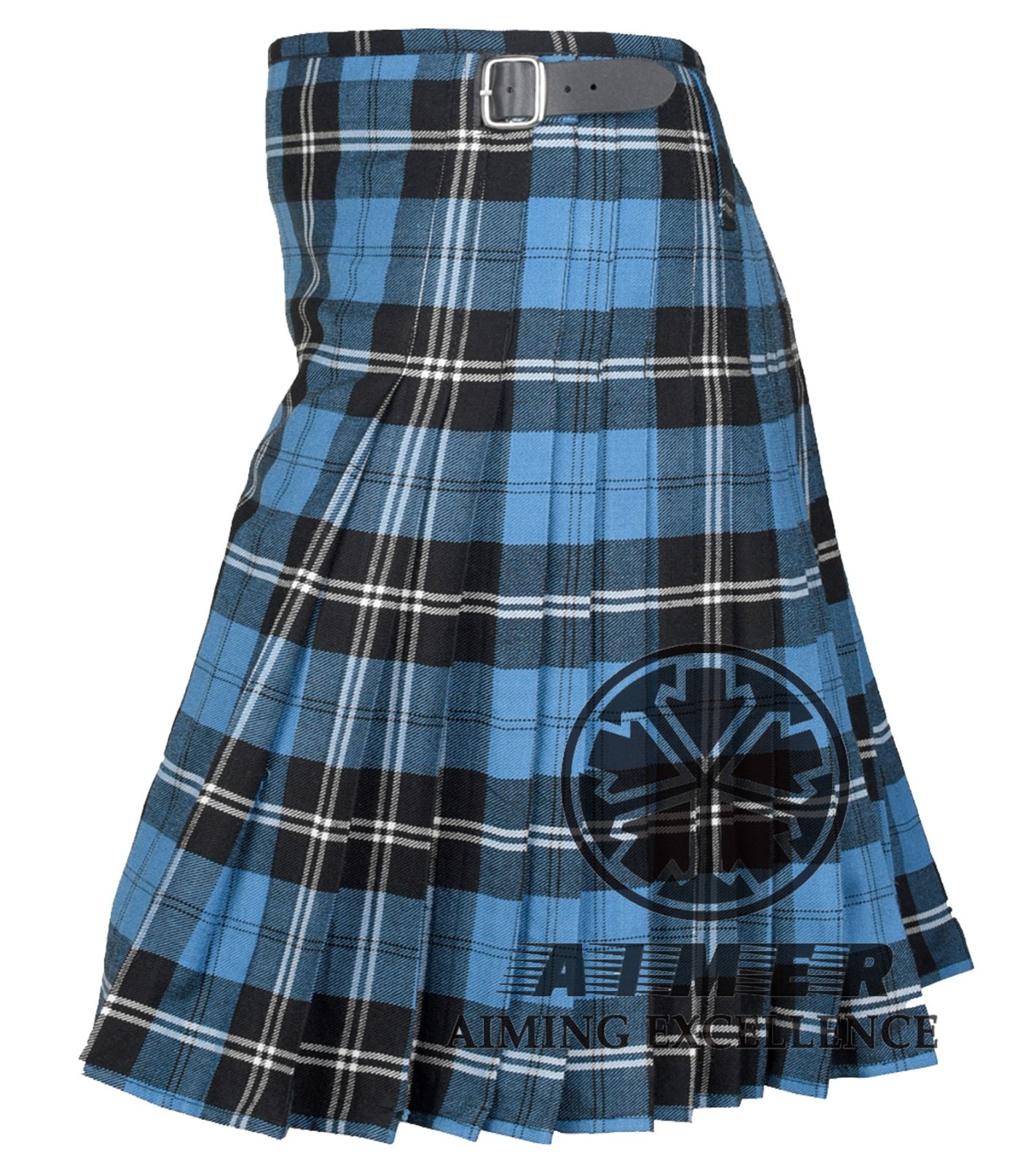 Traditional Scottish Handmade Ramsey Blue Tartan kilt 8 Yard kilt for men kilts