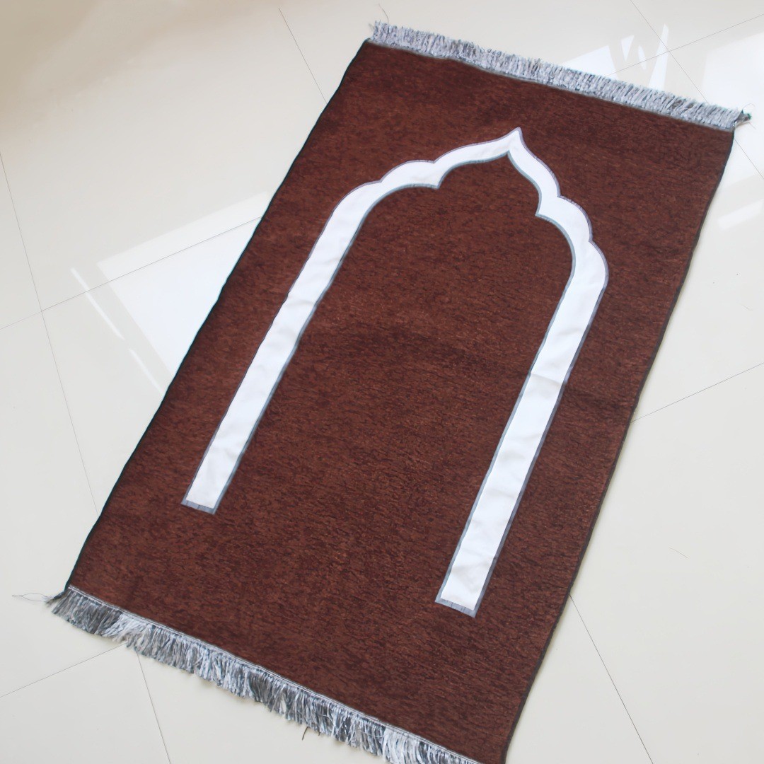 Prayer Rug Soft Cotton Prayer Rug with Tassels Meditation Islam Salah Mat