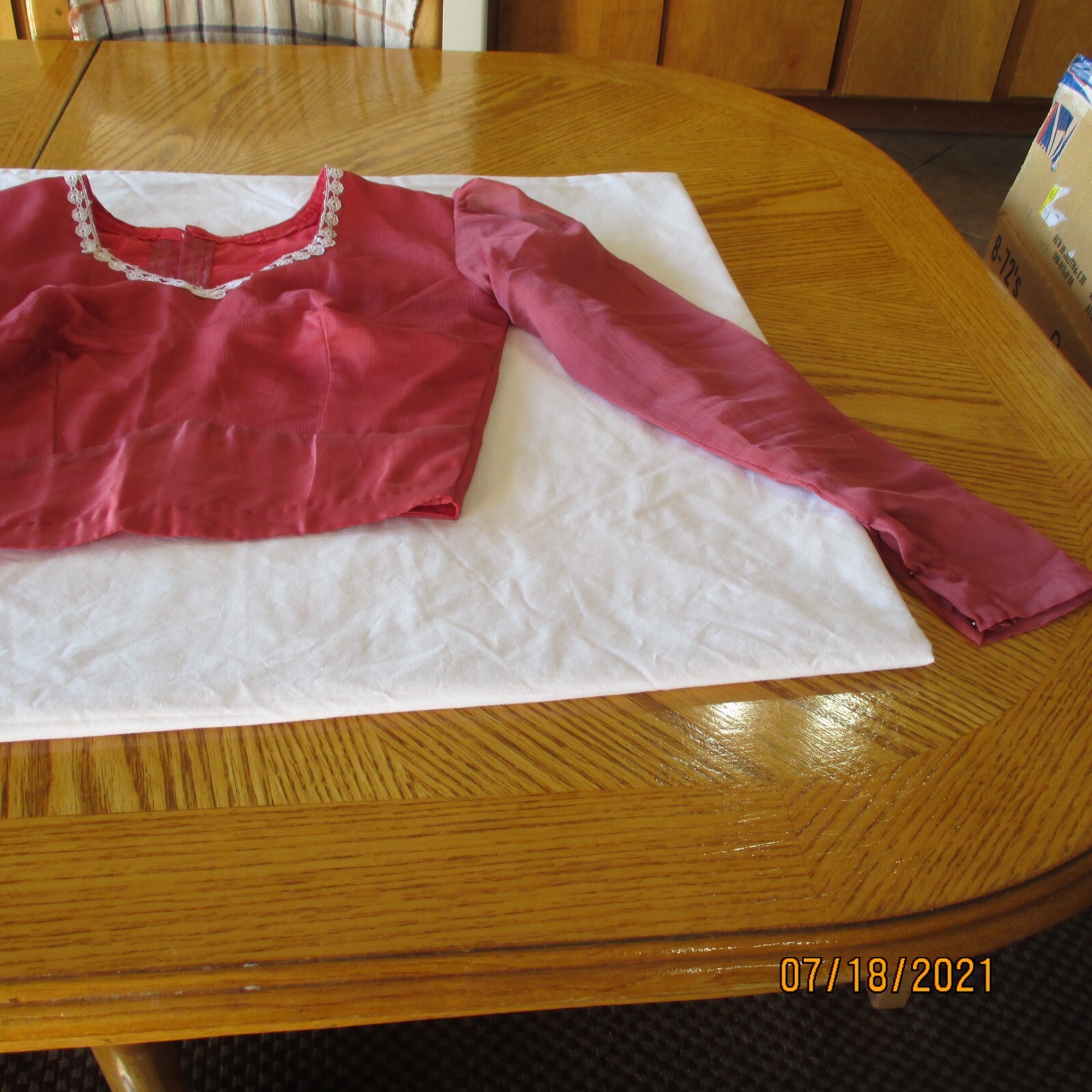ROSE Pink AMAZING CHOLI 28″ Bust BLOUSE For SARI Skirt Stylish TOP Girl 10-12