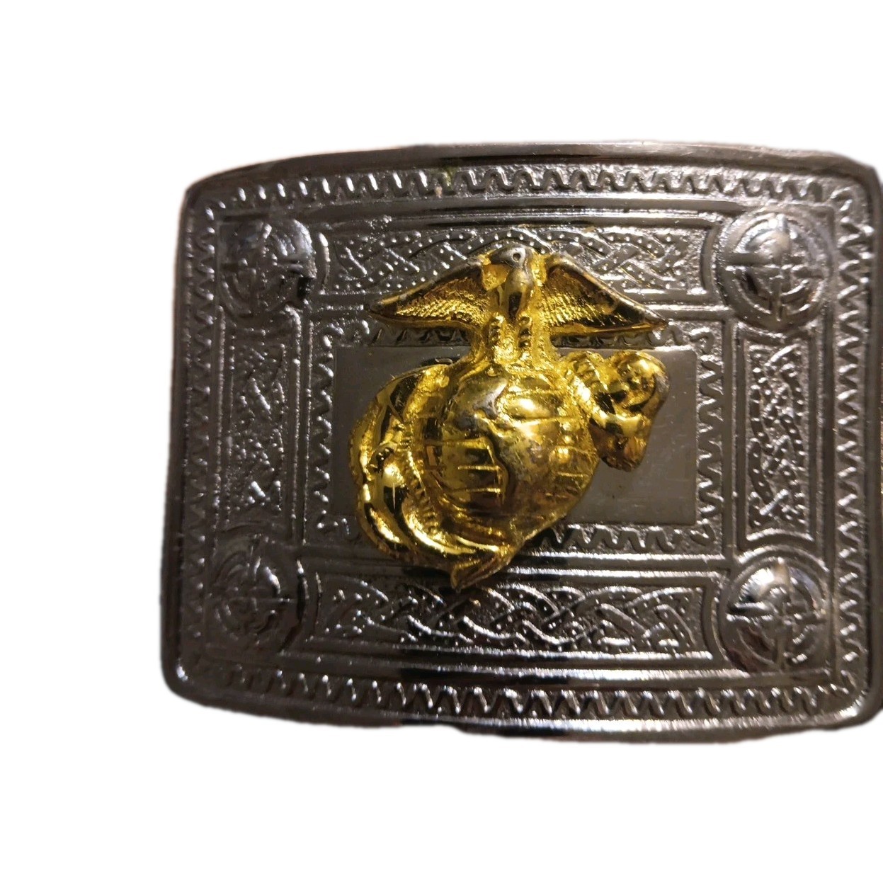 Scottish Golden US Marian Badge kilt Belt Buckle Antique Finish belt Buckle