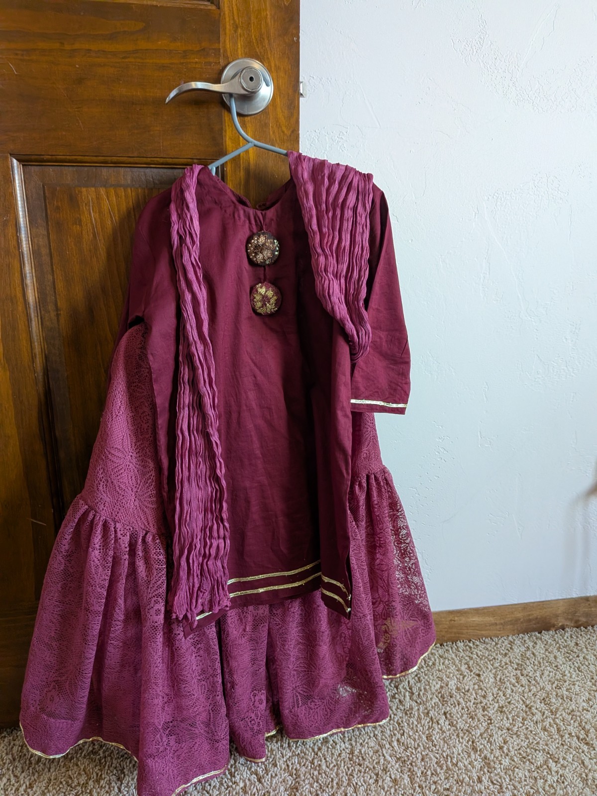 Pakistani Gharara 3 Pc Suit For Girls 5-6 Years