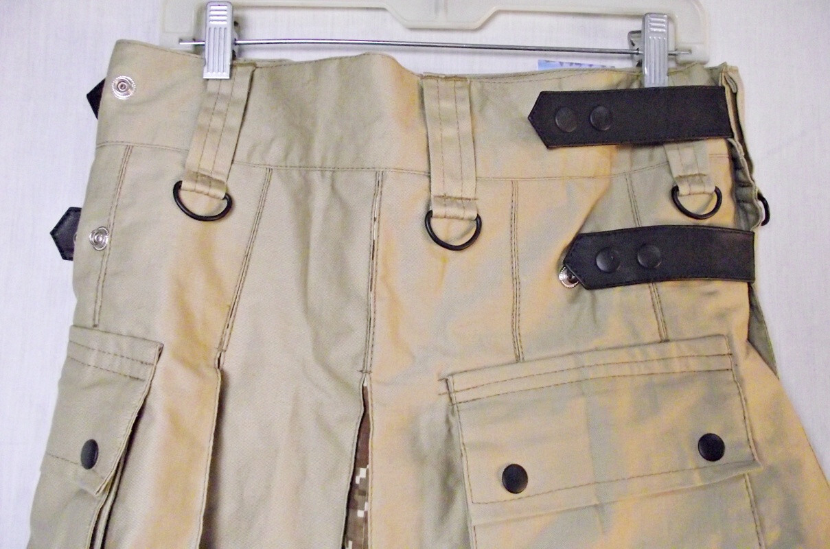 NEW TAGS American Highlander Mens Kilt Khaki USMC Desert Digital Marpat Utility