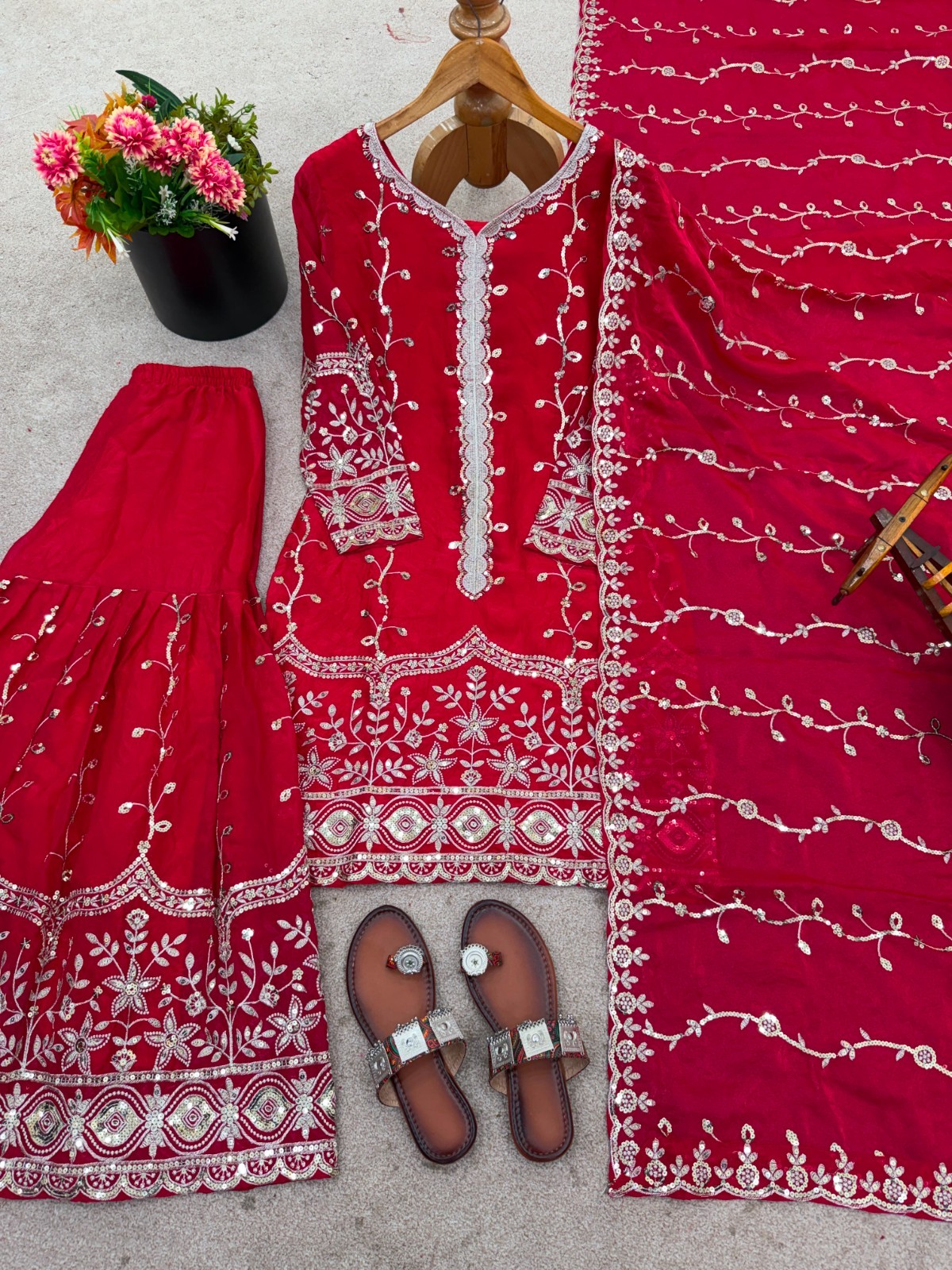 SALWAR KAMEEZ PAKISTANI INDIAN WEDDING PARTY WEAR DRESS BOLLYWOOD SUIT SHARARA