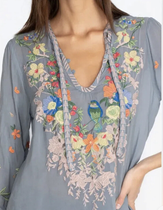 Johnny Was Taifa Blouse Women’s XS Blouse Tunick-100