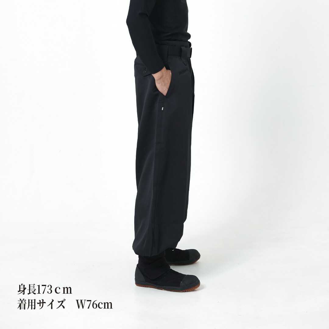 TORAICHI Nikkapokka Japanese Tobi Men Work Pants Black Ninja Style 3920-418 New