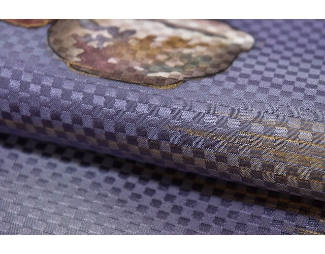 Vintage Japanese Kimono | Houmongi | Purple Silk | Vessel | rr1576b