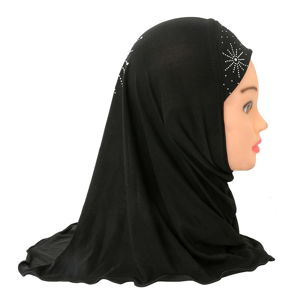 Muslim Child Kids Girls Hijab Islamic Underscarf Scarf Wrap Headwear Shawl 2-6Y
