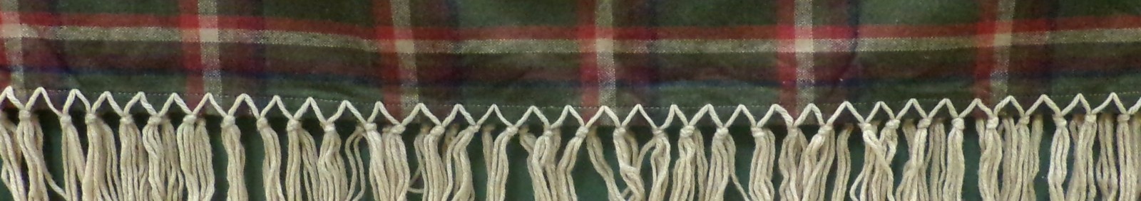 Native American Womens Shawl Army Green Red Plaid Wool Yarn Fringe 54″ x 62″