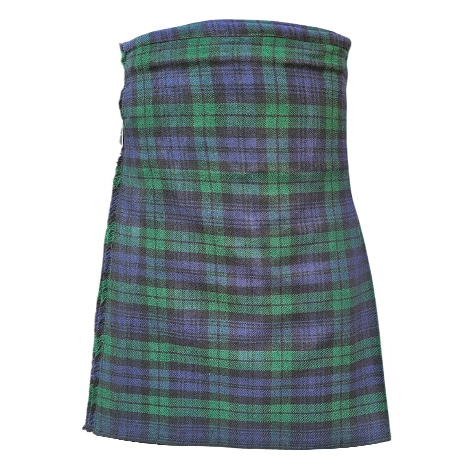 Men’s 5 Yard Black Watch Tartan Scottish Kilt – 13oz Wool Blend, 24” Length