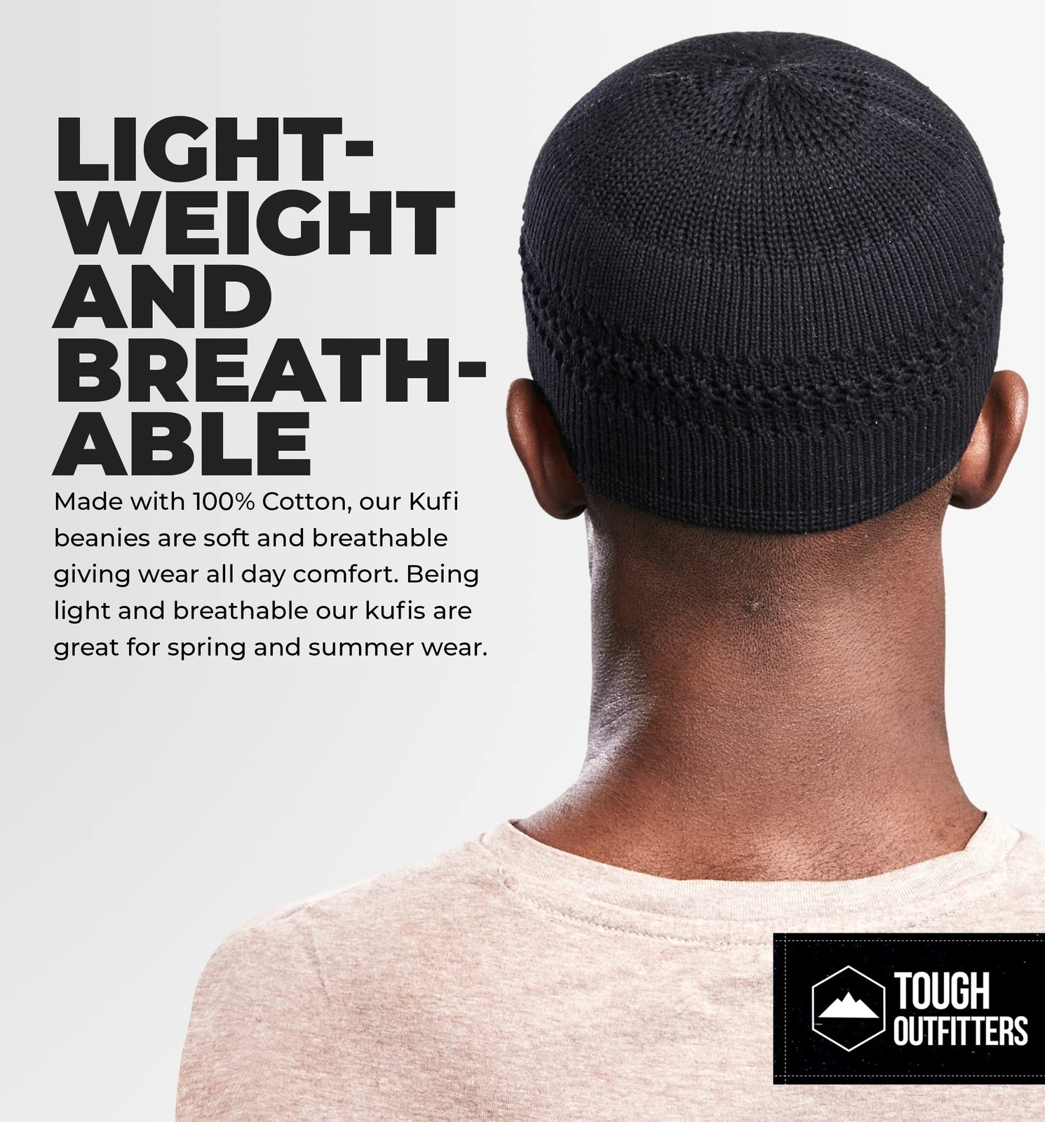 Tough Headwear Kufi Hat – Kufi Hats for Men Muslim, Turkish Kufi Cap One Size