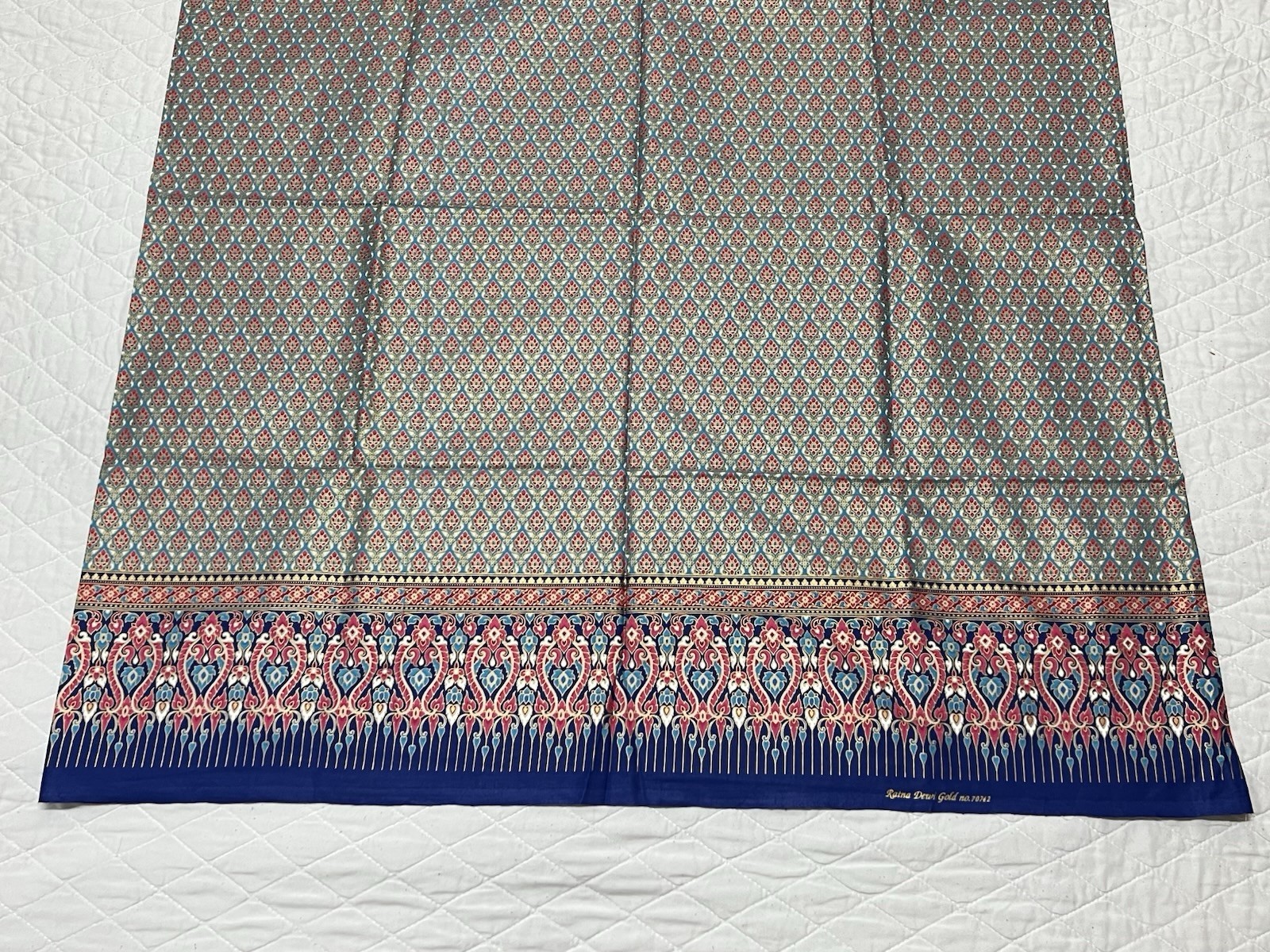 Southeast Asia 100% Cotton Sarong, Malong, Tapis Wrap Around Skirt Floral Design