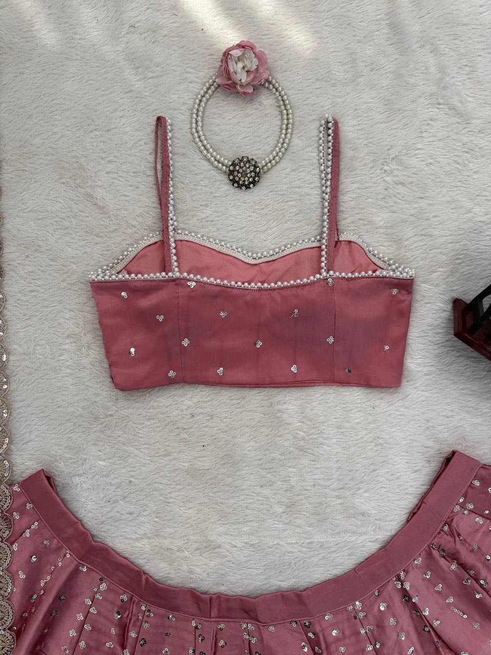 Premium Designer Japan Satin Lehenga Choli With Net Dupatta For Wedding