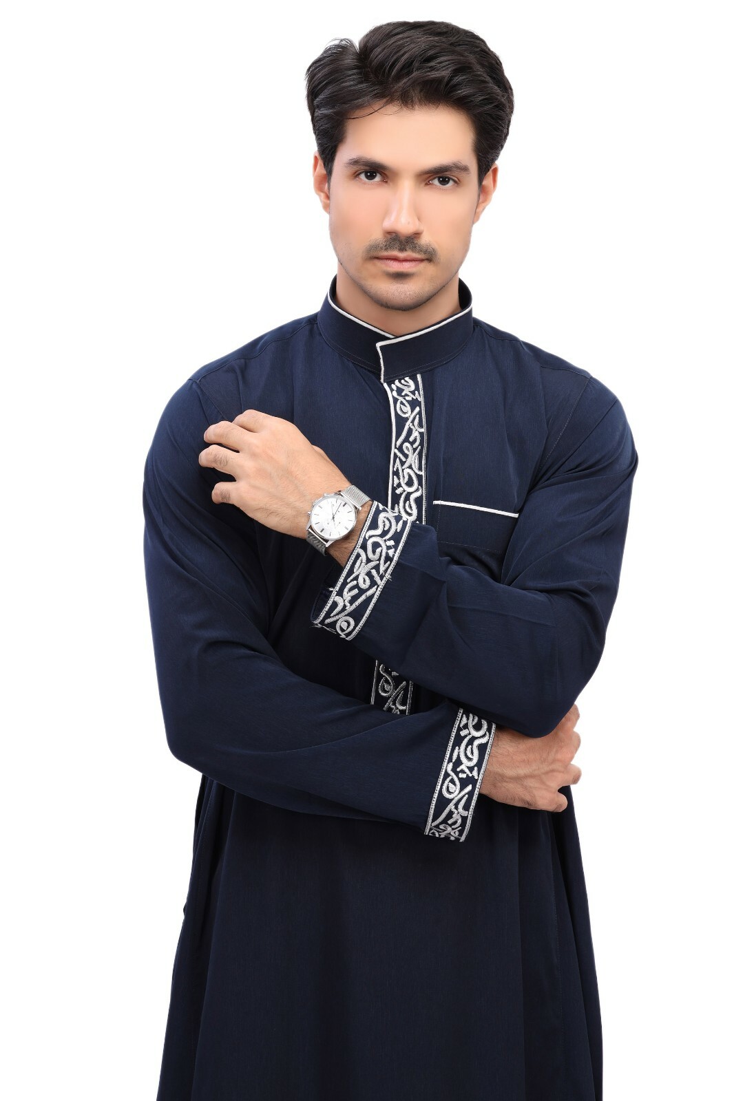 Men’s thoub Dishdasha Thoub Muslim Islamic Abaya Daffah Kaftan AL-Rayan