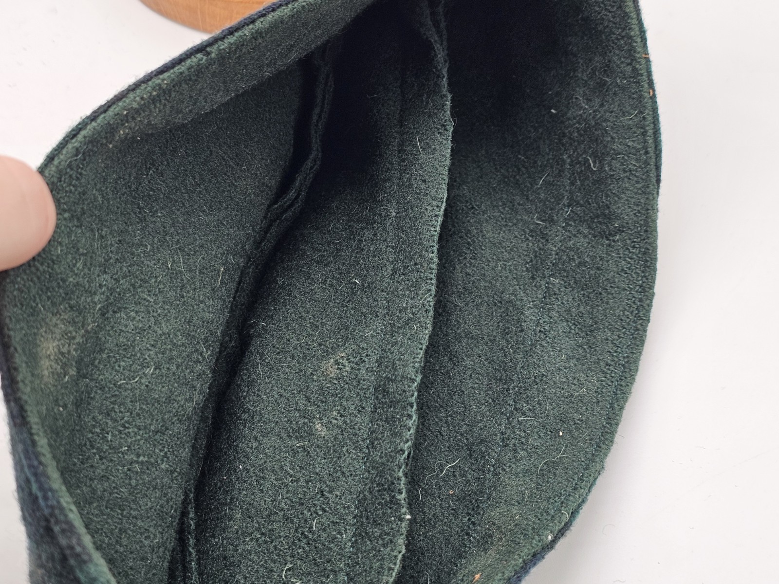 GREEN NAVY 100% WOOL GLENGARRY HAT SCOTTISH HIGHLAND WEAR