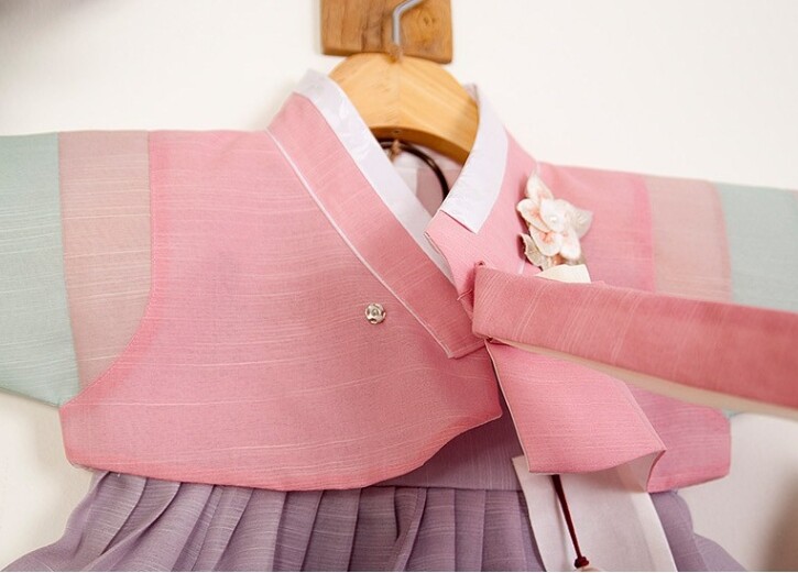 RUA Rainbow-Colored Hanbok Korean Traditional Clothing Birthday Party Girl PK GR